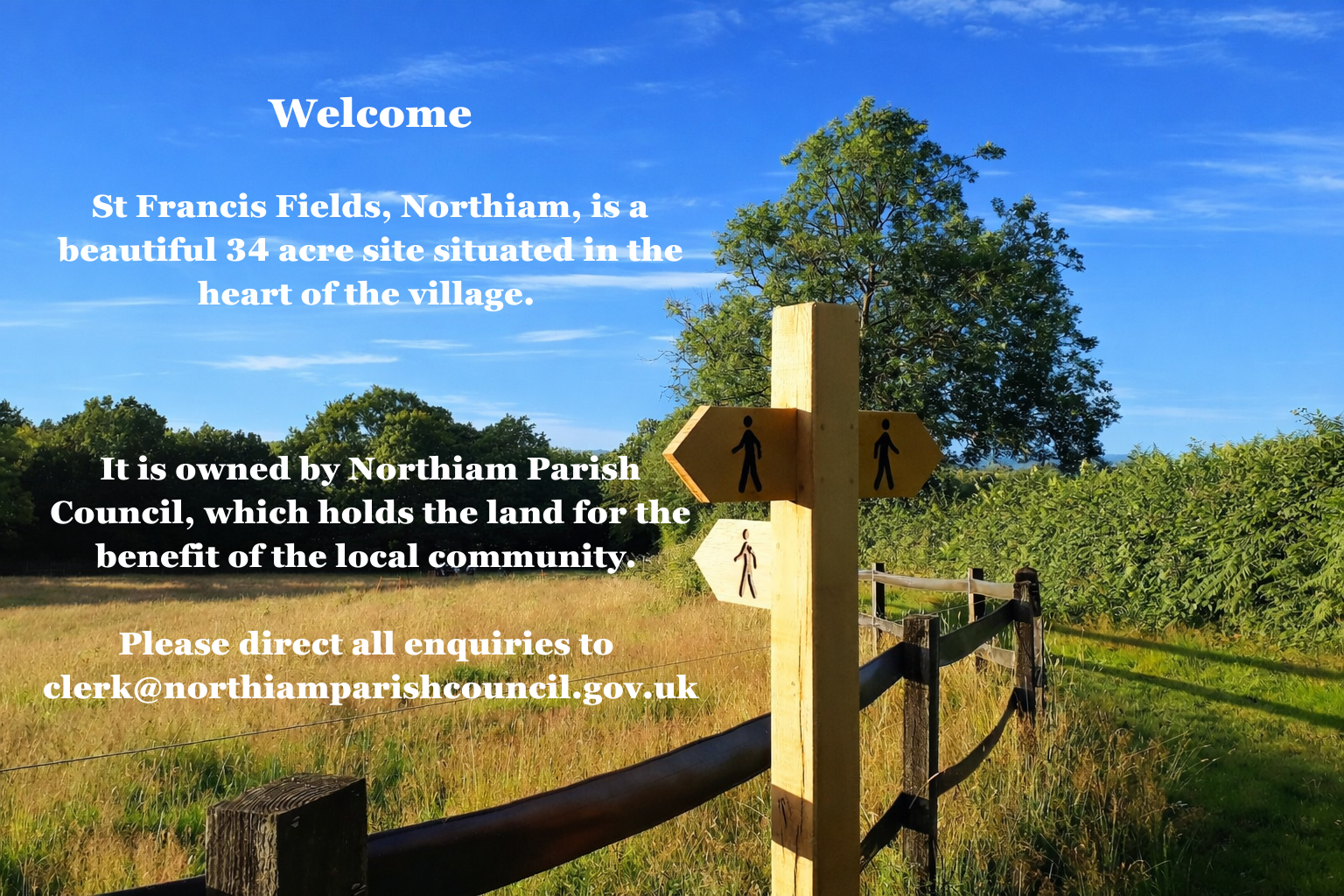 Welcome to St Francis Fields, Northiam